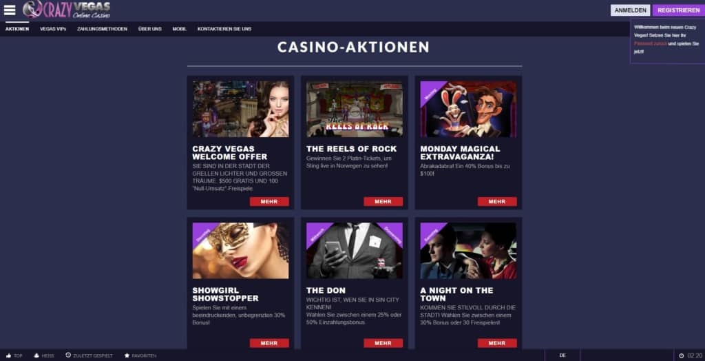 Crazy Vegas Netent Casino Bonuskalender