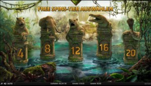 Netent Casino Jungle Spirit: Call of the Wild Freispiele wählen