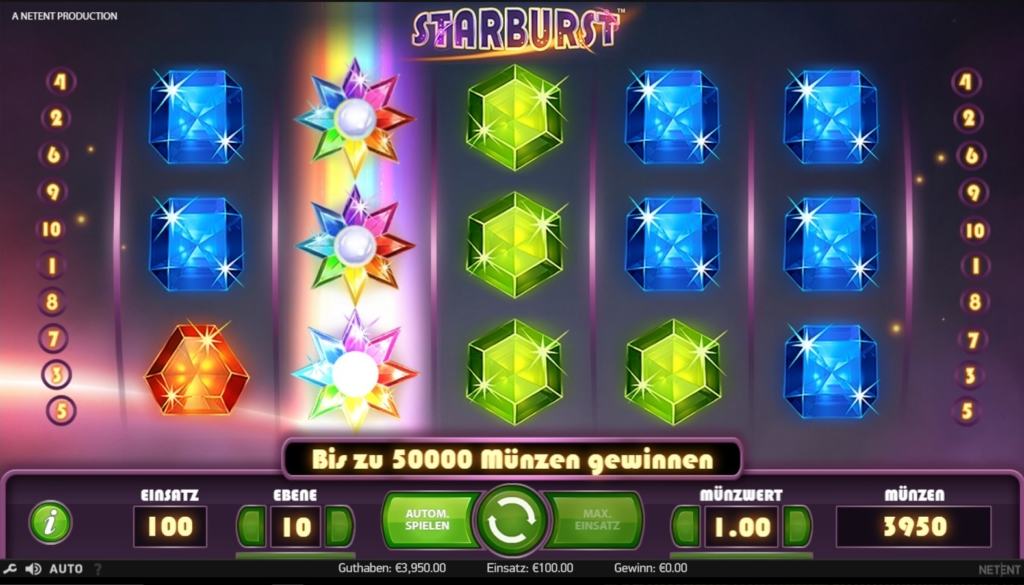 Netent Casino Starburst Re-Spin Feature