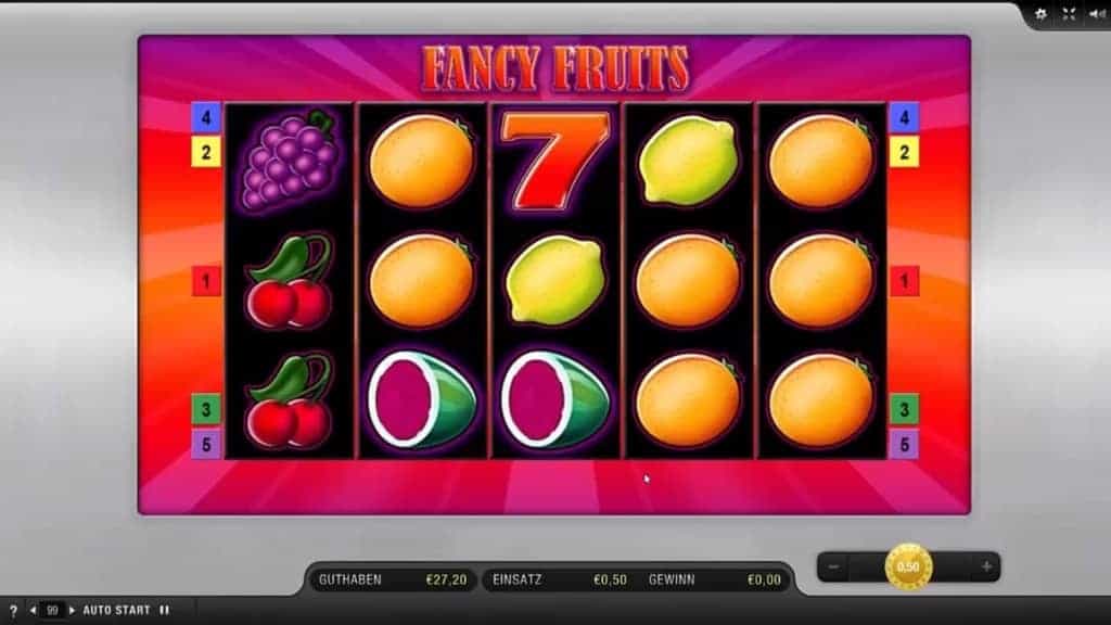 Gamomat Casino Spiele Liste Fancy Fruits Vorschau