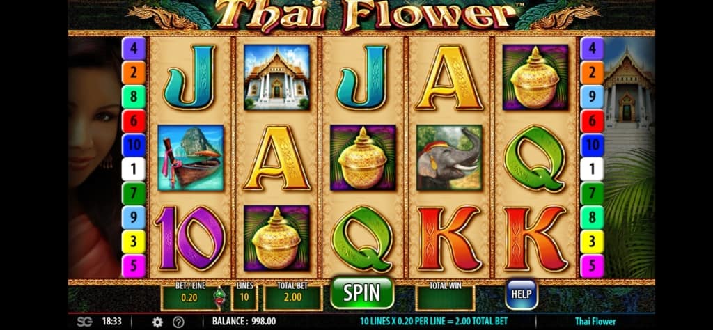 thai flower casino slot übersicht